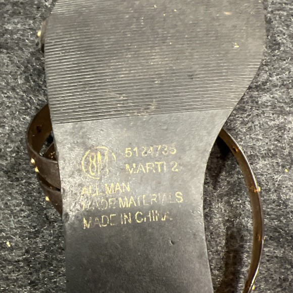 Vintage Renica Womens Size 8M Gold Lucite Wedge Heel Sandals Very Retro - Picture 8 of 13